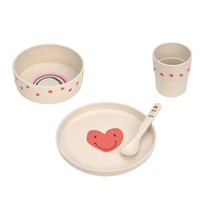 Set de repas happy rascals coeur- LASSIG