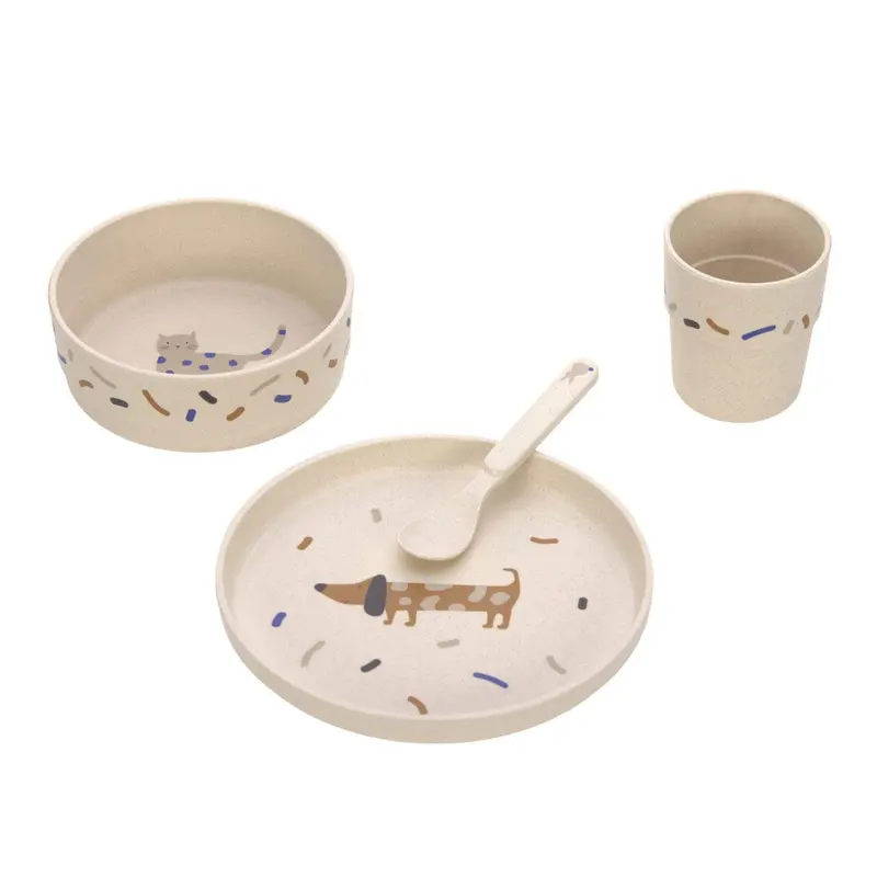Set de repas Little Mateys bleu roi - LASSIG