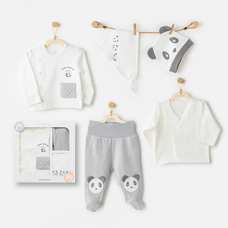 Set de Sortie de Maternité Bébé – 5 pièces panda