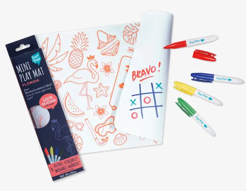 set de table a colorier mini florida - SUPERPETIT