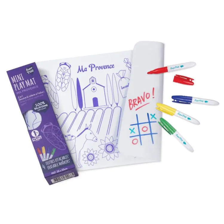 set de table a colorier mini provence - SUPERPETIT