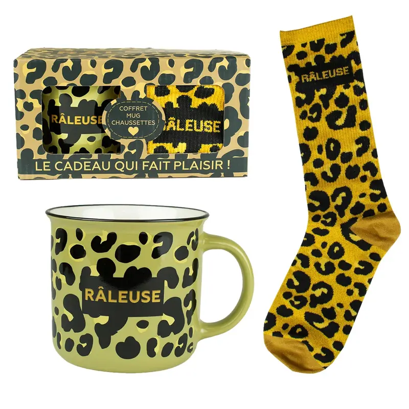 Set mug avec chaussette Râleuse - Petits Messages