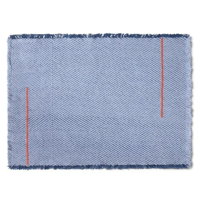 Set Of 2 Placemats Vertical Anil Blue