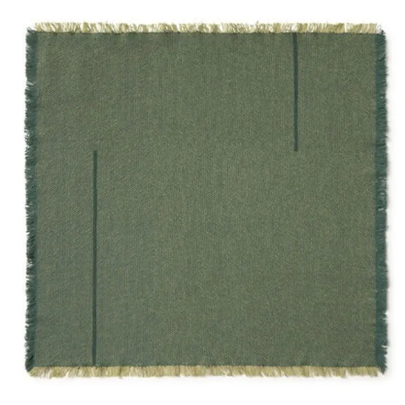 Set Of 4 Napkins Vertical Duck Green