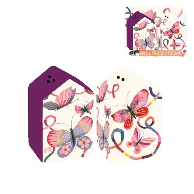 Set Salière et Poivrière Butterfly - Allen Designs