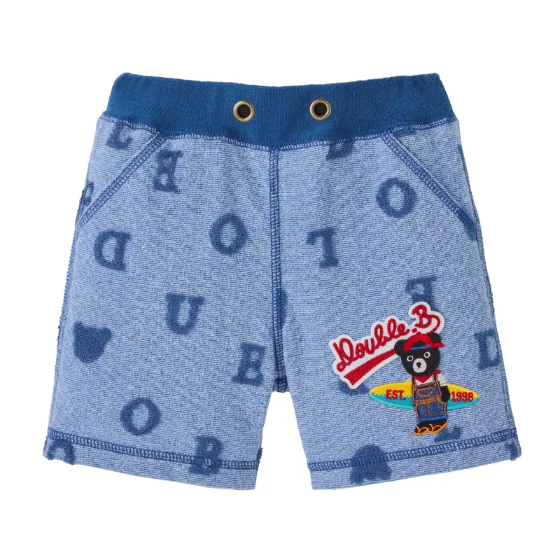 SHORT BLEU DOUBLE B