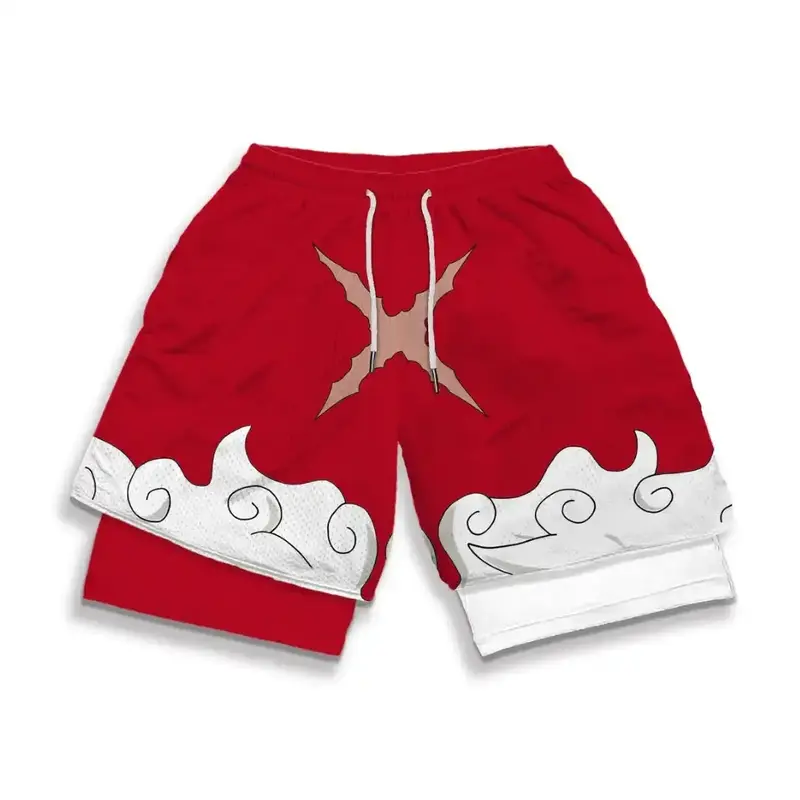 Short de Compression One Piece – Cicatrice Rouge