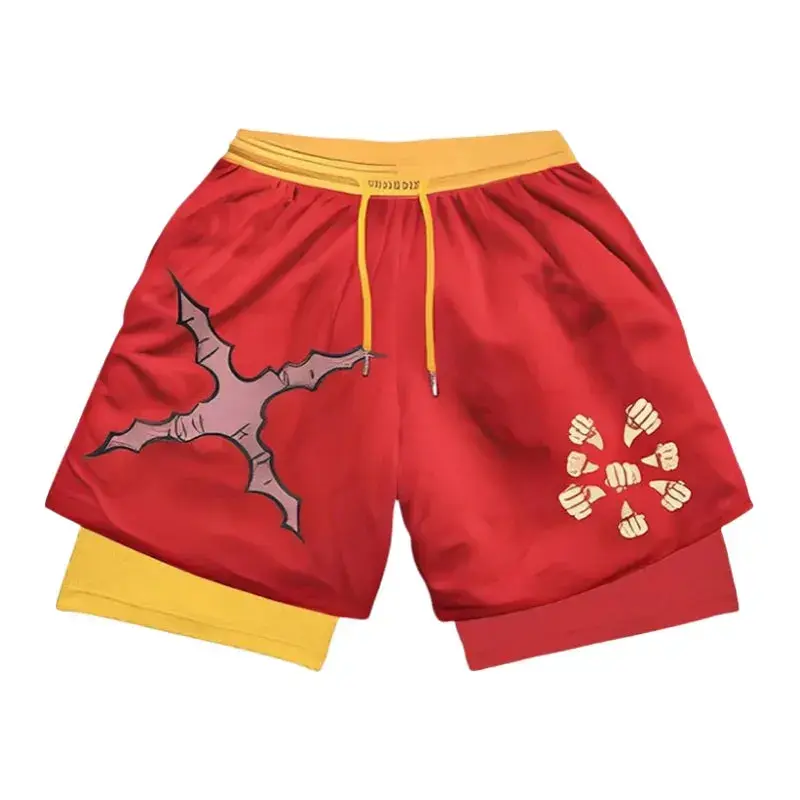 Short de Compression One Piece – Luffy Gear 5 Fist of Liberation