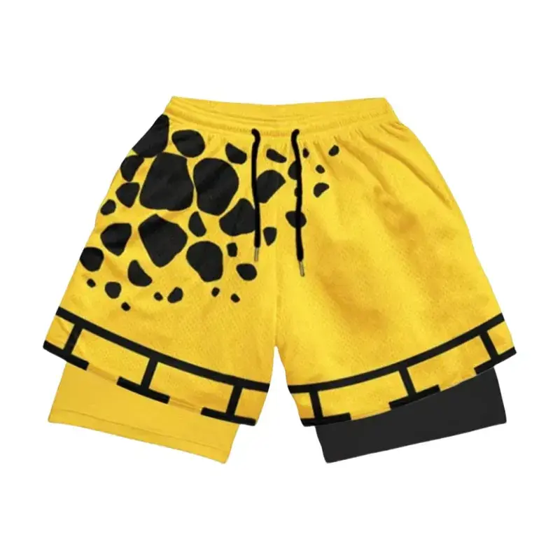Short de Compression One Piece – Trafalgar Law Taches Noires
