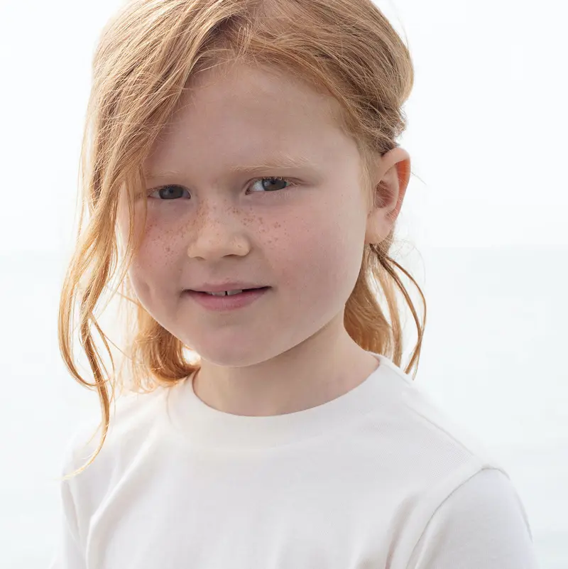 Short Sleeve Cotton Tee - Offwhite - 3-11y