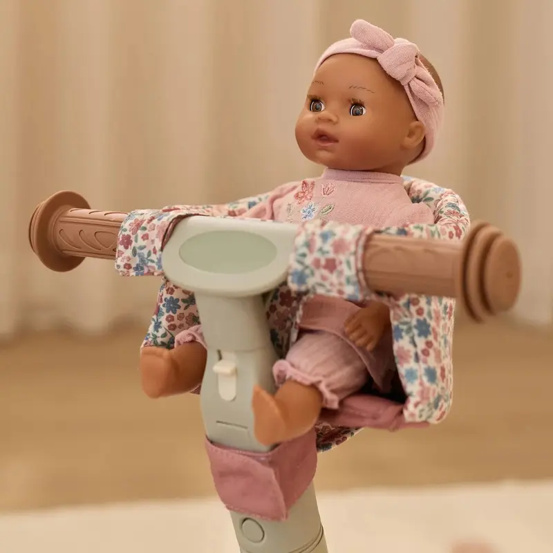 Siège de vélo pour poupée – Motif floral