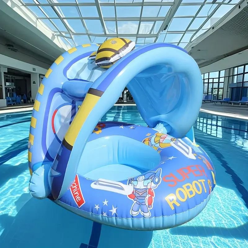 Siège flottant aisselles renforcé avec poignées - relaxation eau piscine fête été