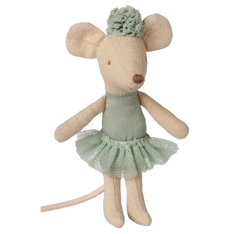 Souris Ballerine, Petite Sœur - Menthe Vintage