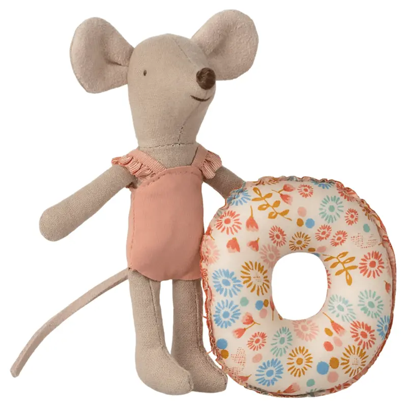 Souris De Plage Avec Flotteur, Petite Soeur - Fleur