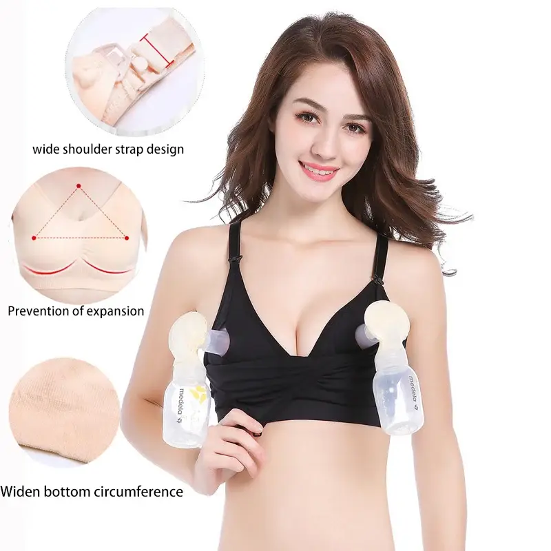 Soutien-gorge d'allaitement mains libres maternel port toute la journée