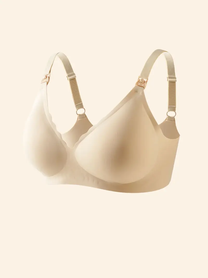 Soutien-gorge d'allaitement ouverture frontale sans couture gel silicone respirant
