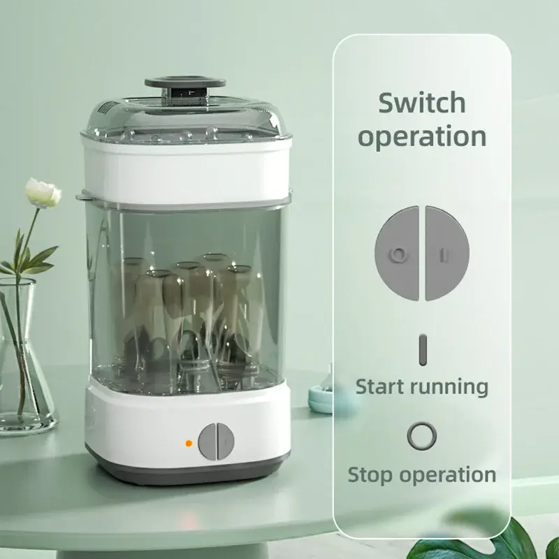 Stérilisateur vapeur électrique biberon multifonction - chauffe-lait bébé avec minuterie