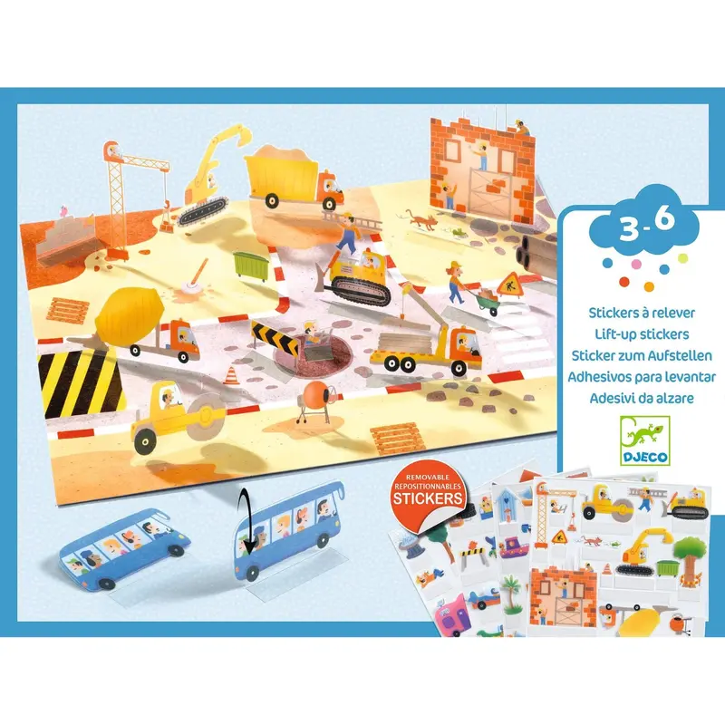 STICKERS À RELEVER VÉHICULES - DJECO