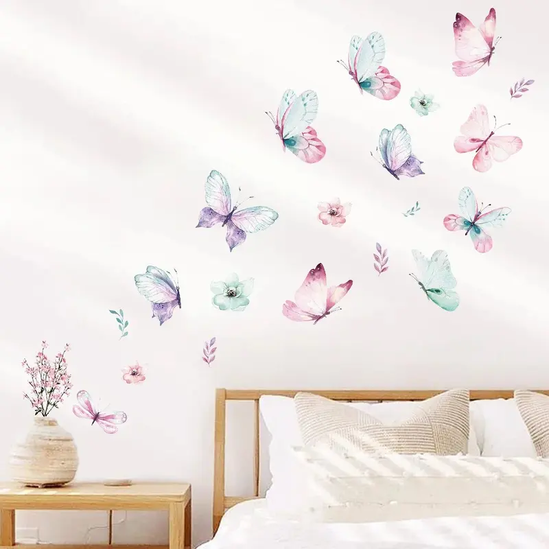 Stickers muraux chambre | Papillons Vert