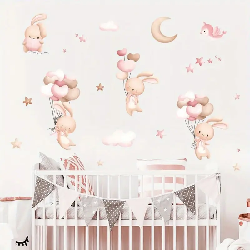 Stickers Muraux Lapin – Chambre Bébé