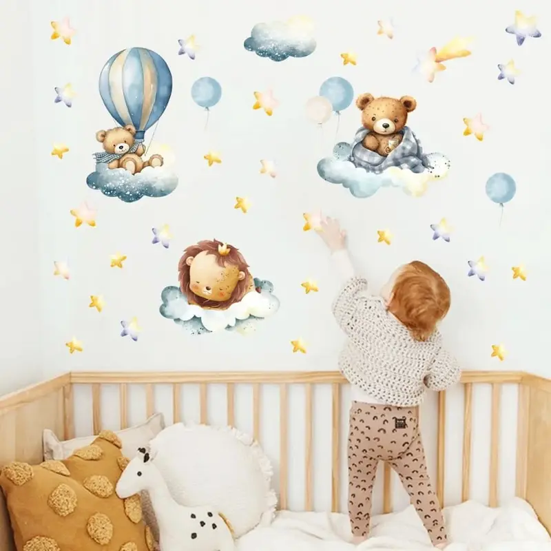 Stickers Muraux Montgolfière – Chambre Bébé