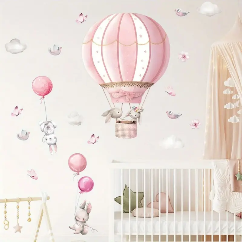 Stickers Muraux Montgolfière – Chambre Bébé