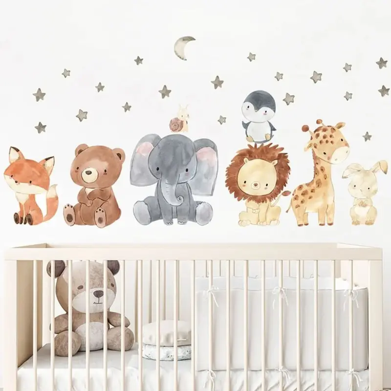 Stickers Muraux Safari Étoile – Chambre Bébé