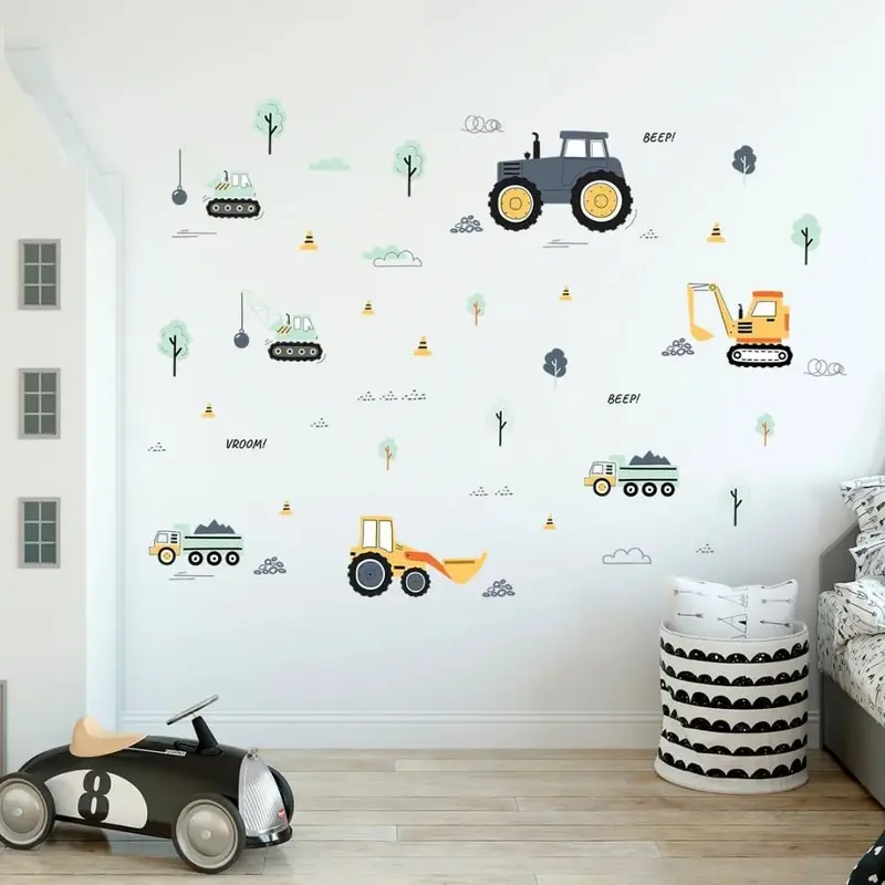 Stickers Muraux Tracteurs – Chambre Bébé
