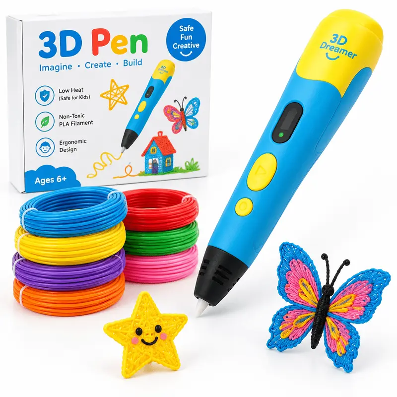 Stylo 3D Enfant – Donnez Vie aux Dessins de Votre Enfant
