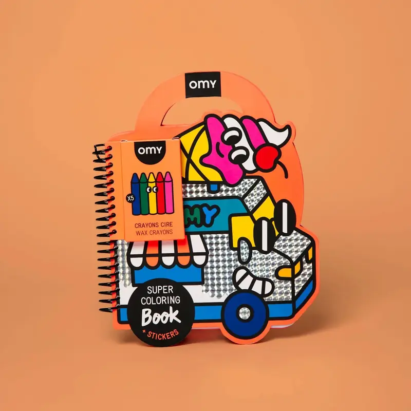 Super Coloring & Stickers Book Yummy - OMY