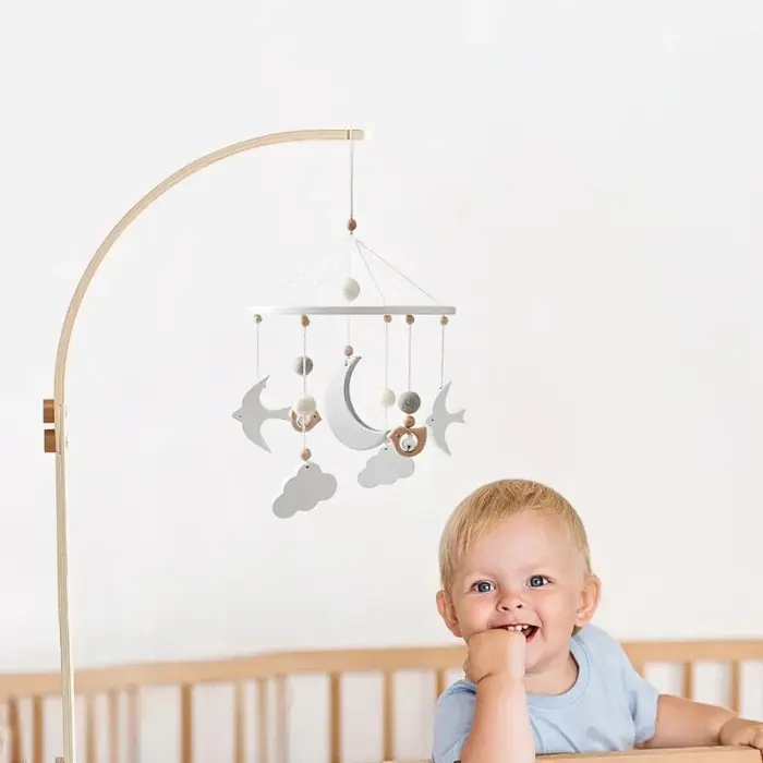 SUPPORT MOBILE POUR LIT BEBE
