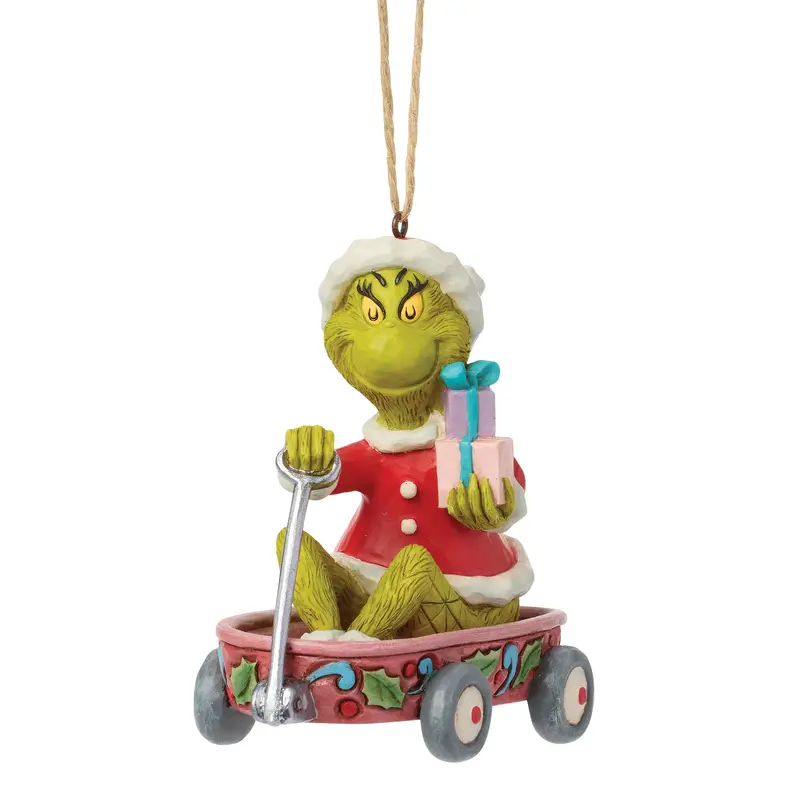 Suspension Le Grinch Chariot de Cadeaux - Grinch By Jim Shore