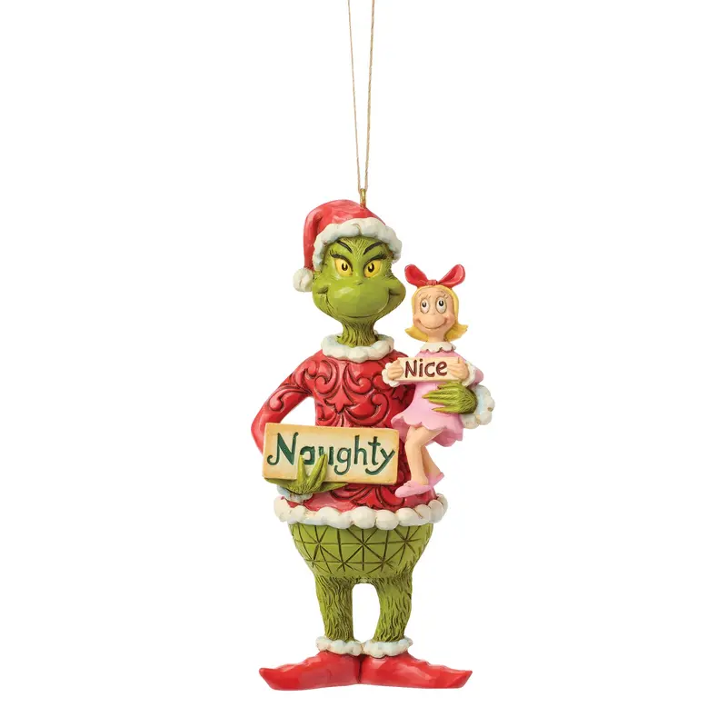 Suspension Le Grinch et Cindy-Lou Panneaux - Grinch By Jim Shore