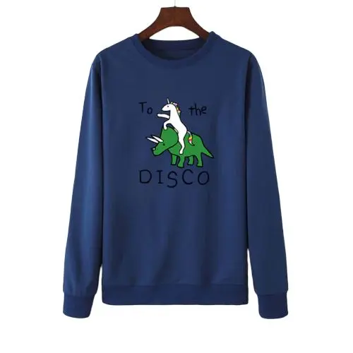 Sweat Dinosaure <br> Licorne Bleu