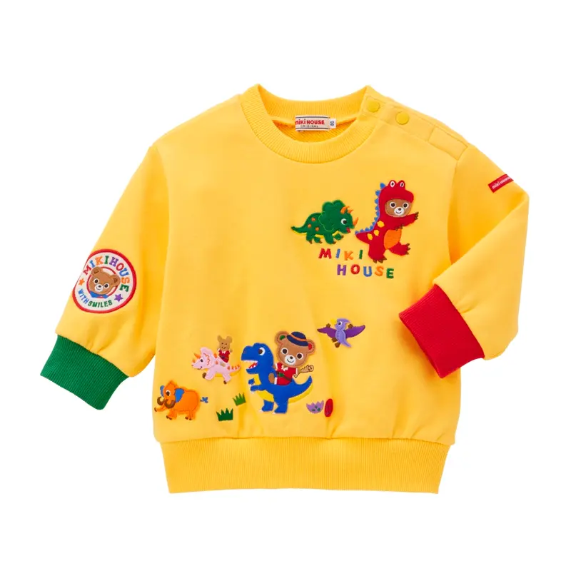 SWEAT JAUNE PUCCI DINOSAURES