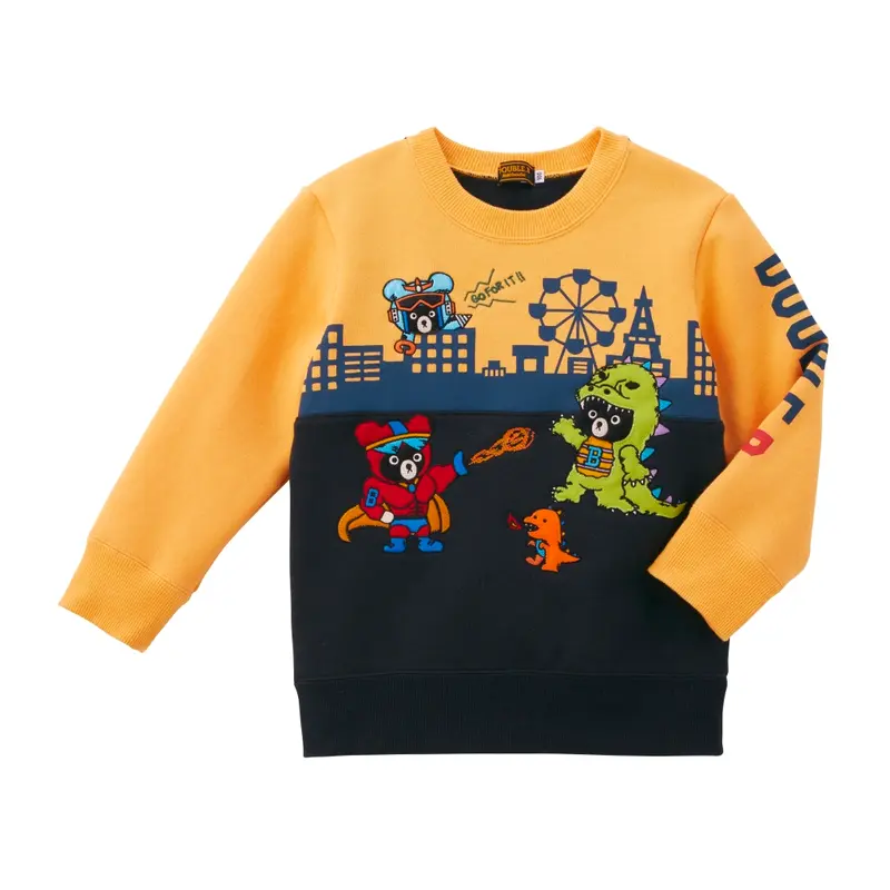 SWEAT JAUNE SUPER-HÉROS DOUBLE B