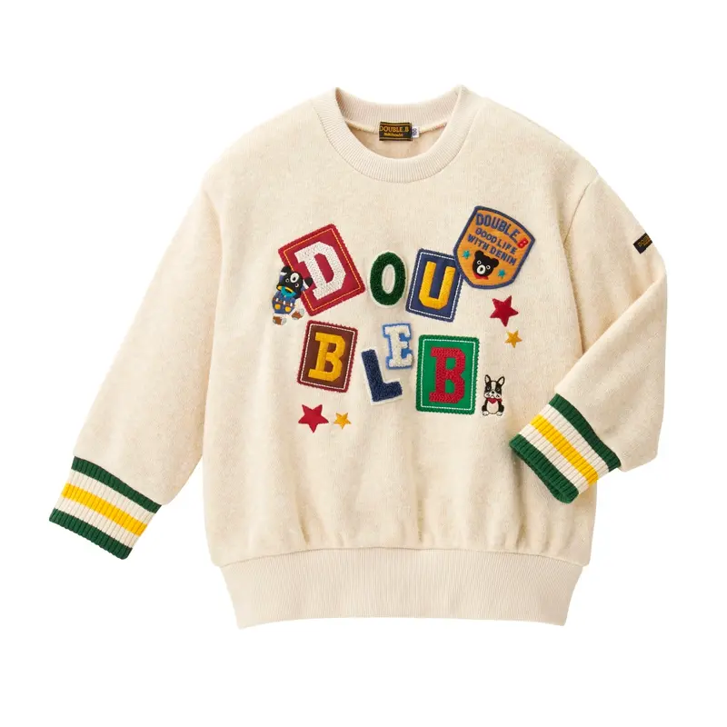SWEAT SHIRT COTON BLANC DOUBLE B