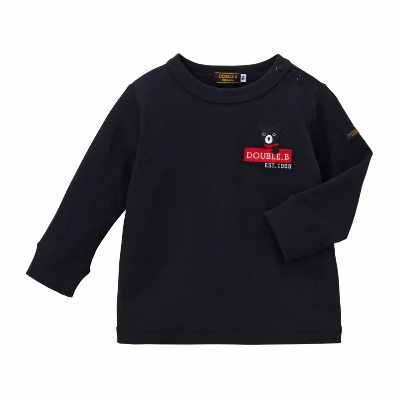 SWEAT SHIRT NOIR DOUBLE B