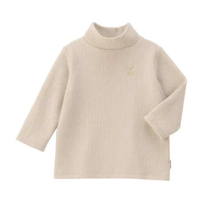 T-SHIRT BEIGE MANCHES LONGUES