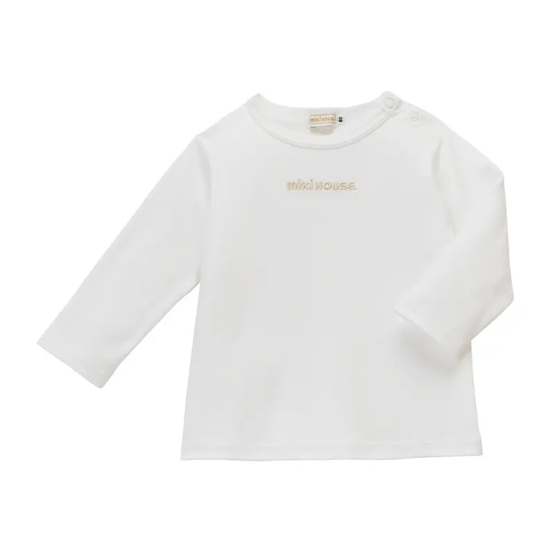 T-SHIRT BLANC À MANCHES LONGUES