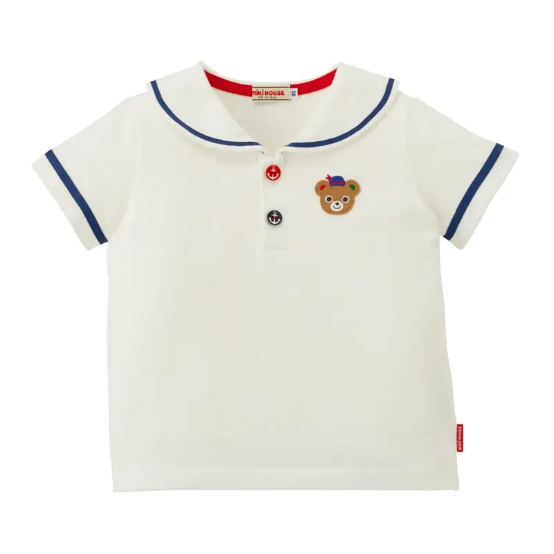 T-SHIRT BLANC COL MARIN PUCCI