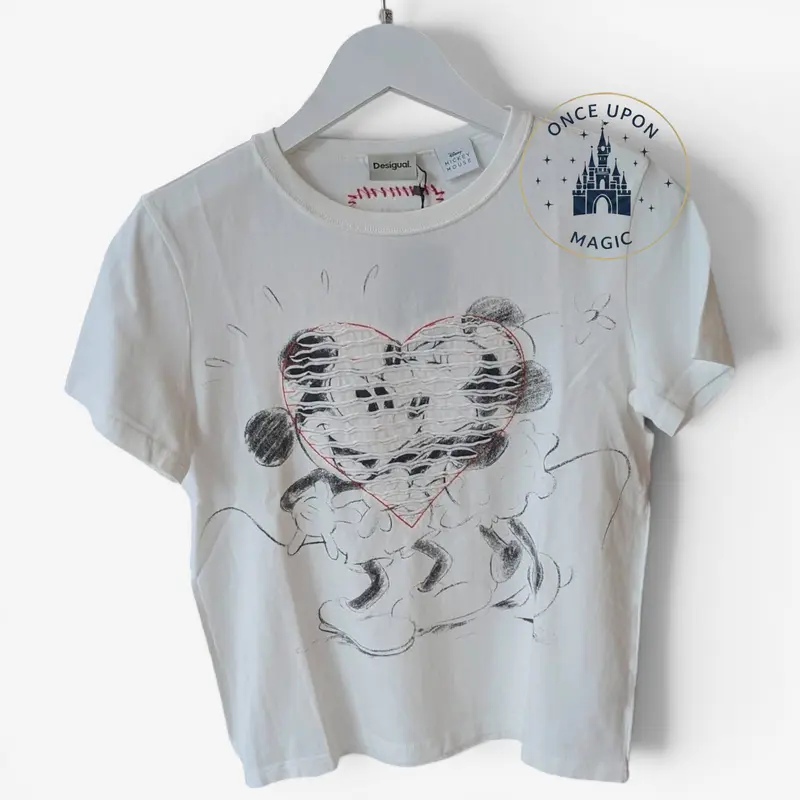 T-shirt Blanc Desigual x Disneyland Paris