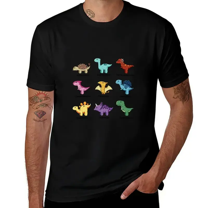 T-shirt dinosaures imprimé, coupe homme
