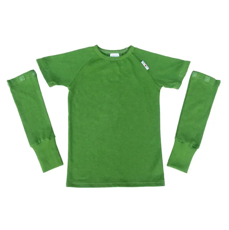 T-shirt évolutif en chanvre et coton bio ManyMonths – Banana Palm