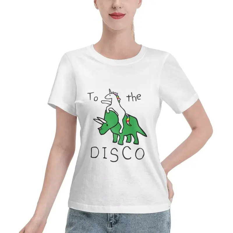 T-Shirt Femme Tricératops et Licorne