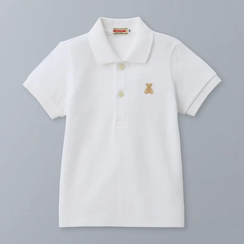 T-SHIRT POLO BLANC BEAR