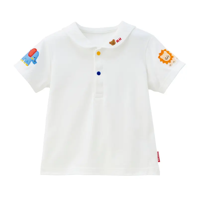 T-SHIRT POLO BLANC MIKI HOUSE