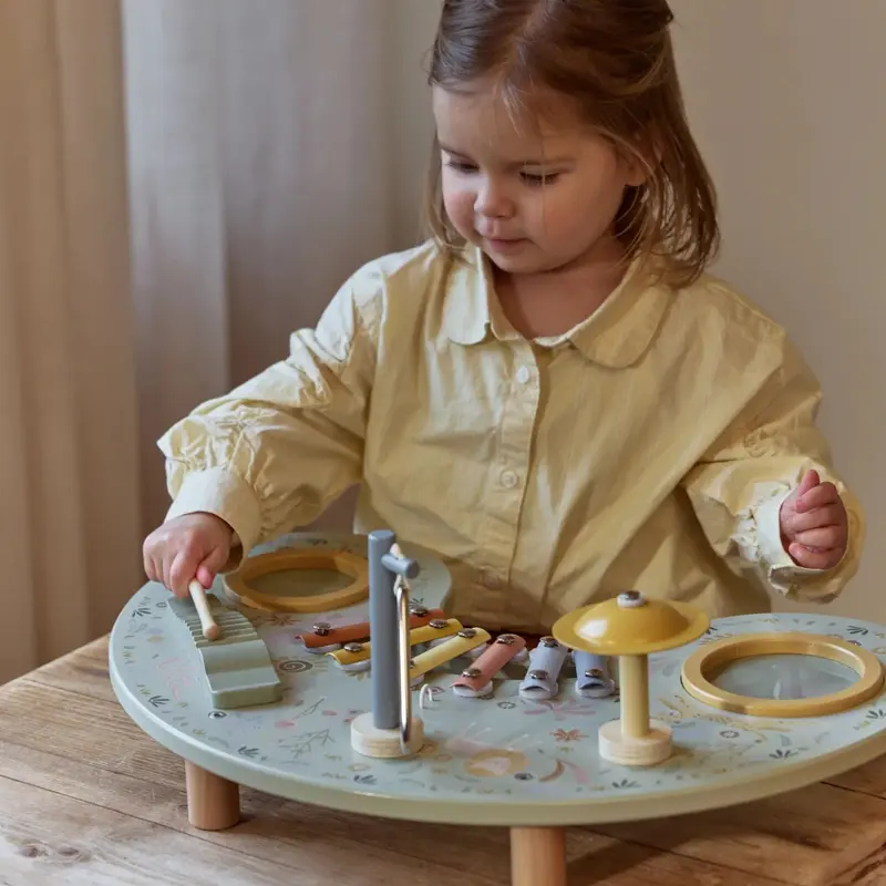 Table d’activités musicale Safari Friends – jouet musical en bois