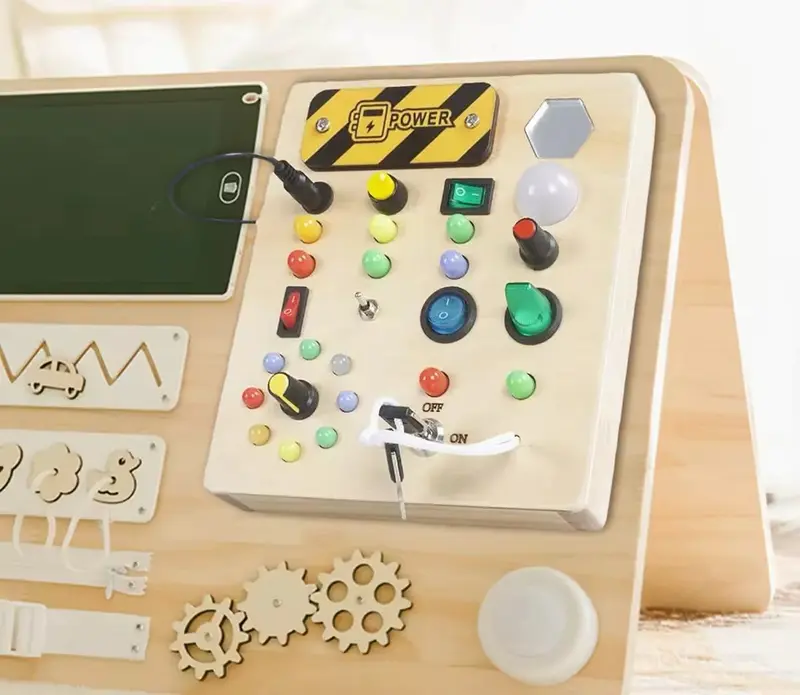 Tableau d’activité bébé Montessori Bande | Busy Board