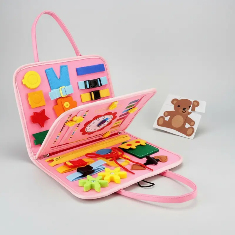 Tableau d’activité bébé Montessori Sirène | Busy Board